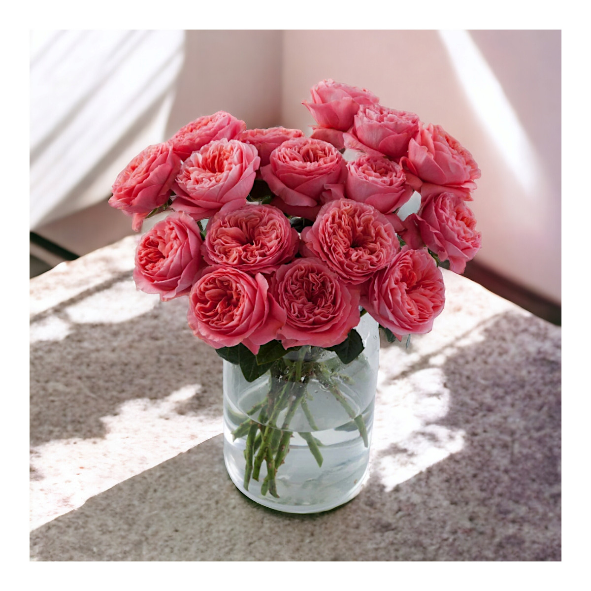 Puokštė "Bijūninės Pink Rožės" 11...