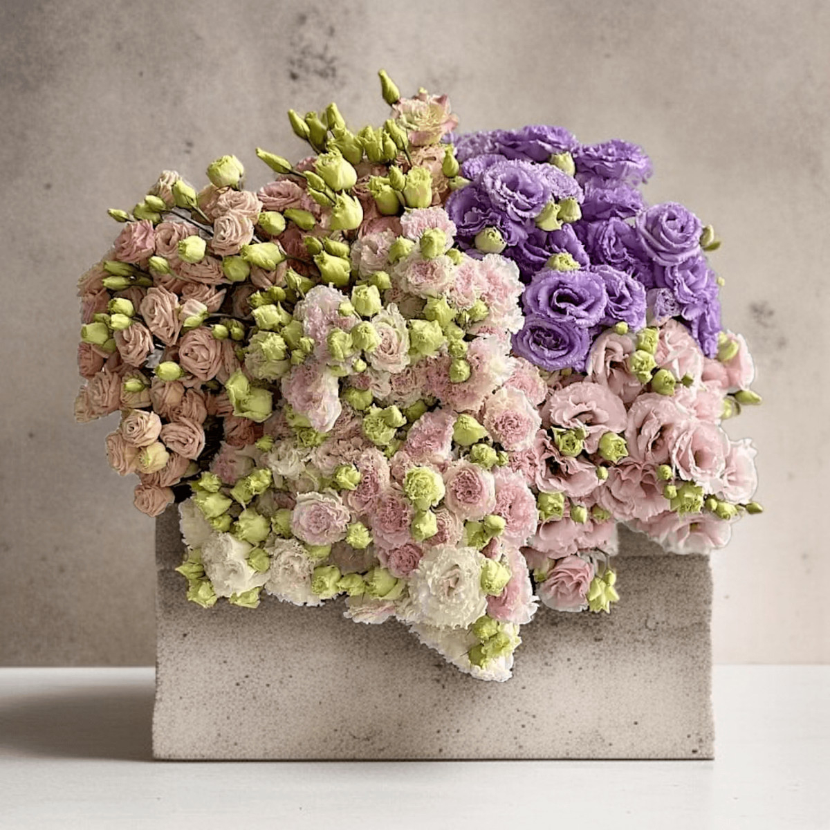 Puokštė "Eustomų Gama" 21 vnt. žiedų,...