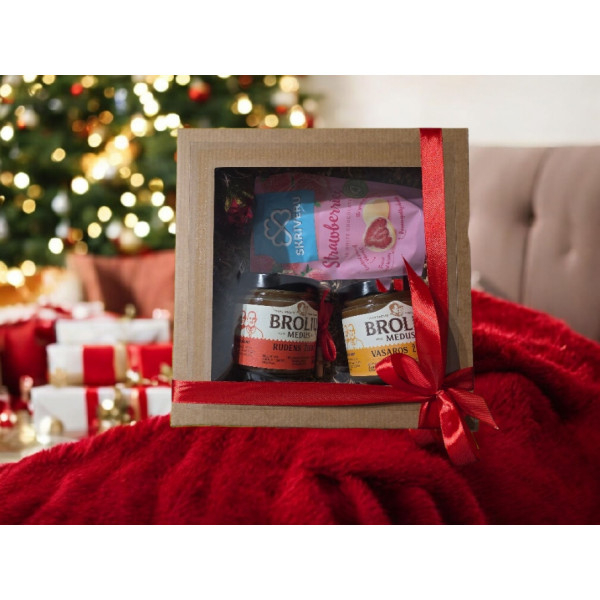 Dovanų rinkinys "Golden Honey Christmas Box"
