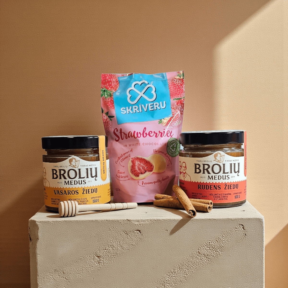 Dovanų rinkinys "Golden Honey Box"