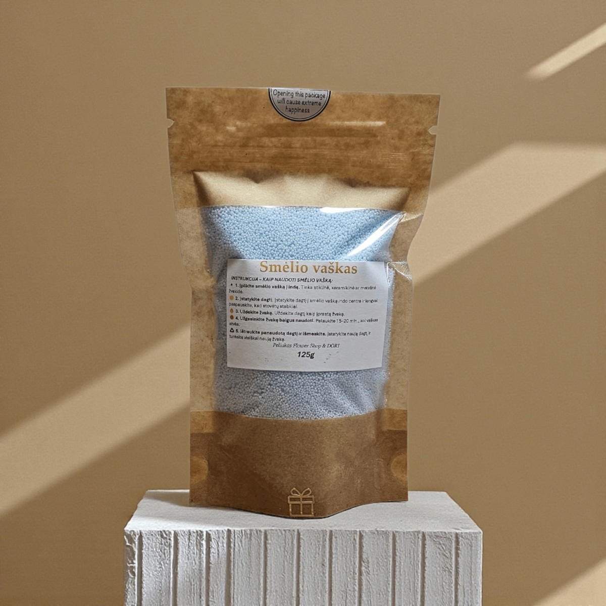 Žydras Birus Smėlio Vaškas - 125g + 3...