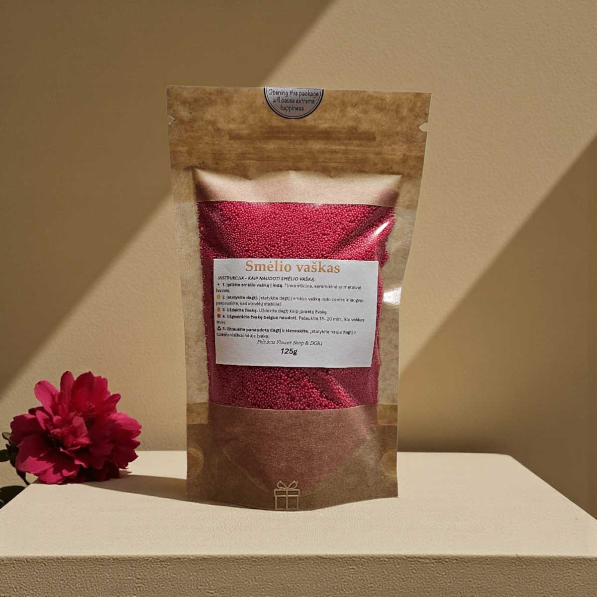 Raudonas Birus Smėlio Vaškas - 125g +...