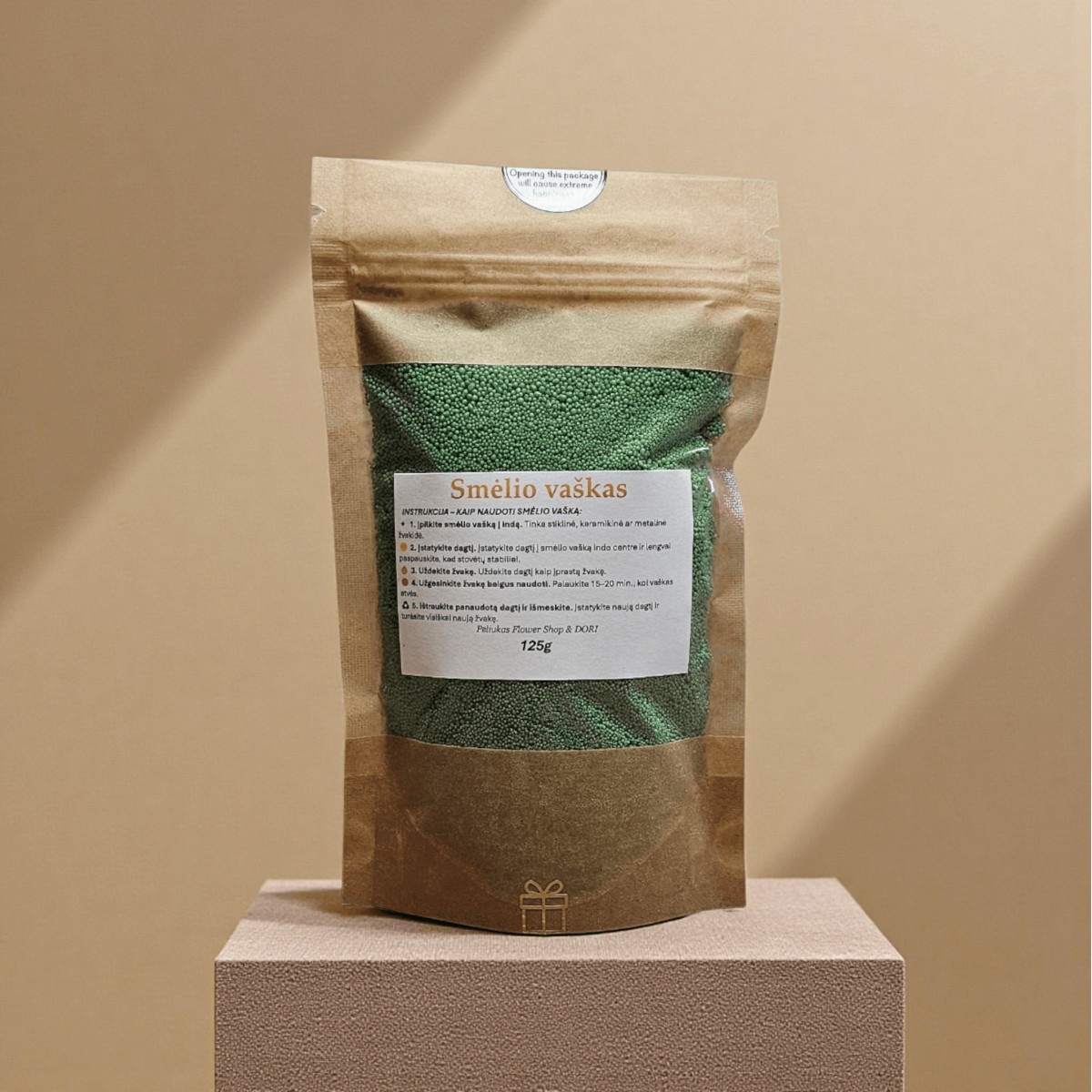 Žalias Birus Smėlio Vaškas - 125g + 3...