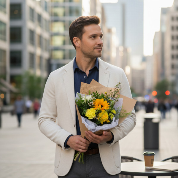 Puokštė "Citrininis Marcipanas"