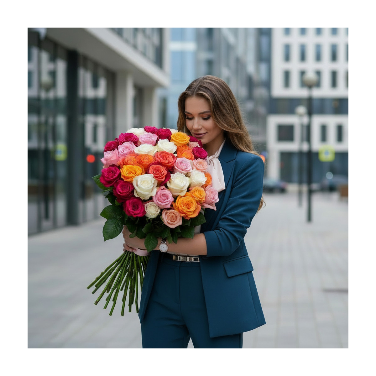 Puokštė "Ekvadoro Rožių Gama" 11 vnt....