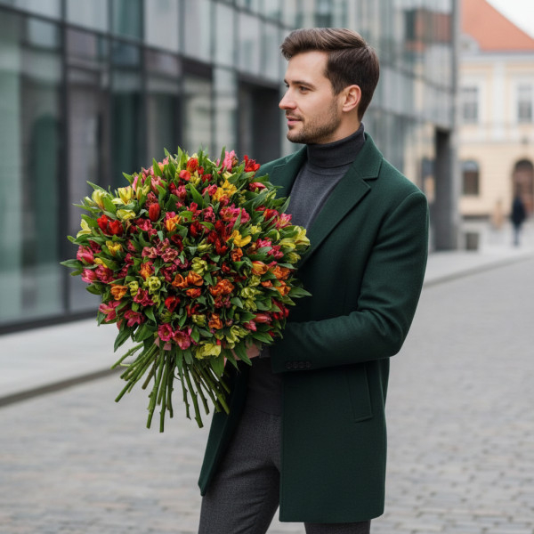 Alstromerijos (Spalvų Mix),...