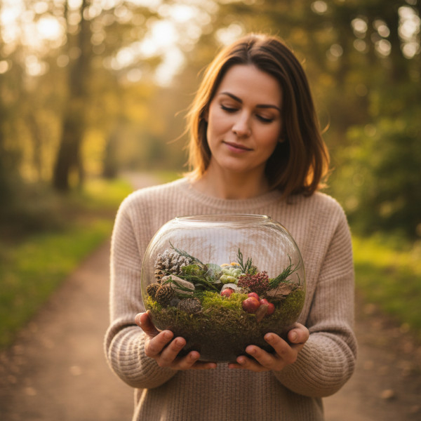 Vazoninė dekoracija „Stiklo...