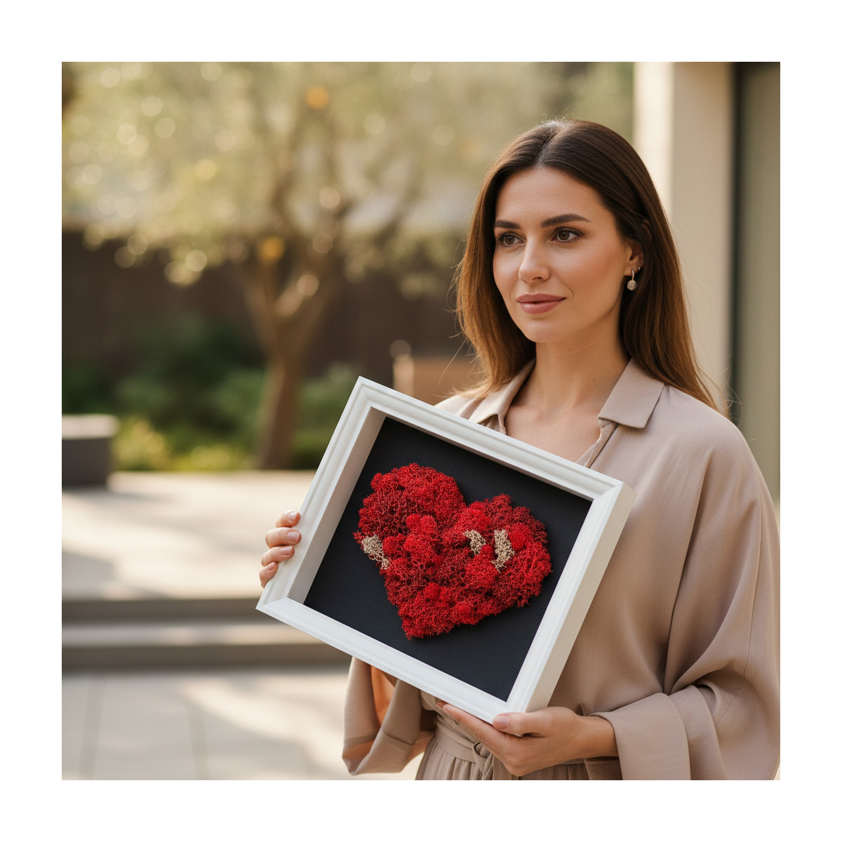 Stabilizuotų samanų paveikslas...