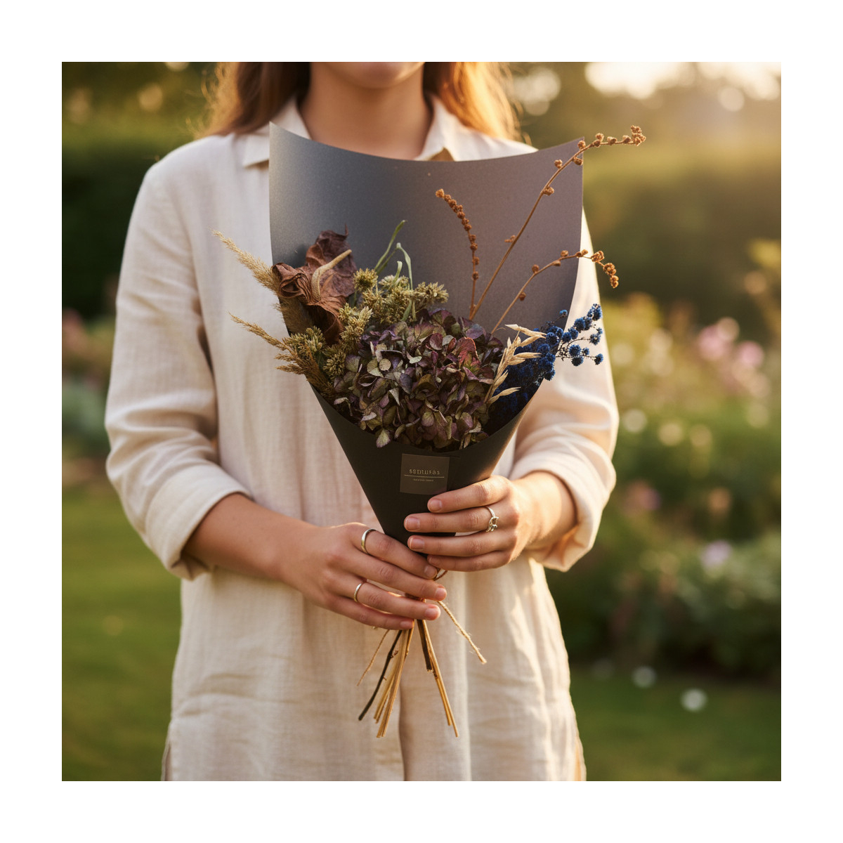 „Tamsos Elegija“ – sausa gėlių puokštė