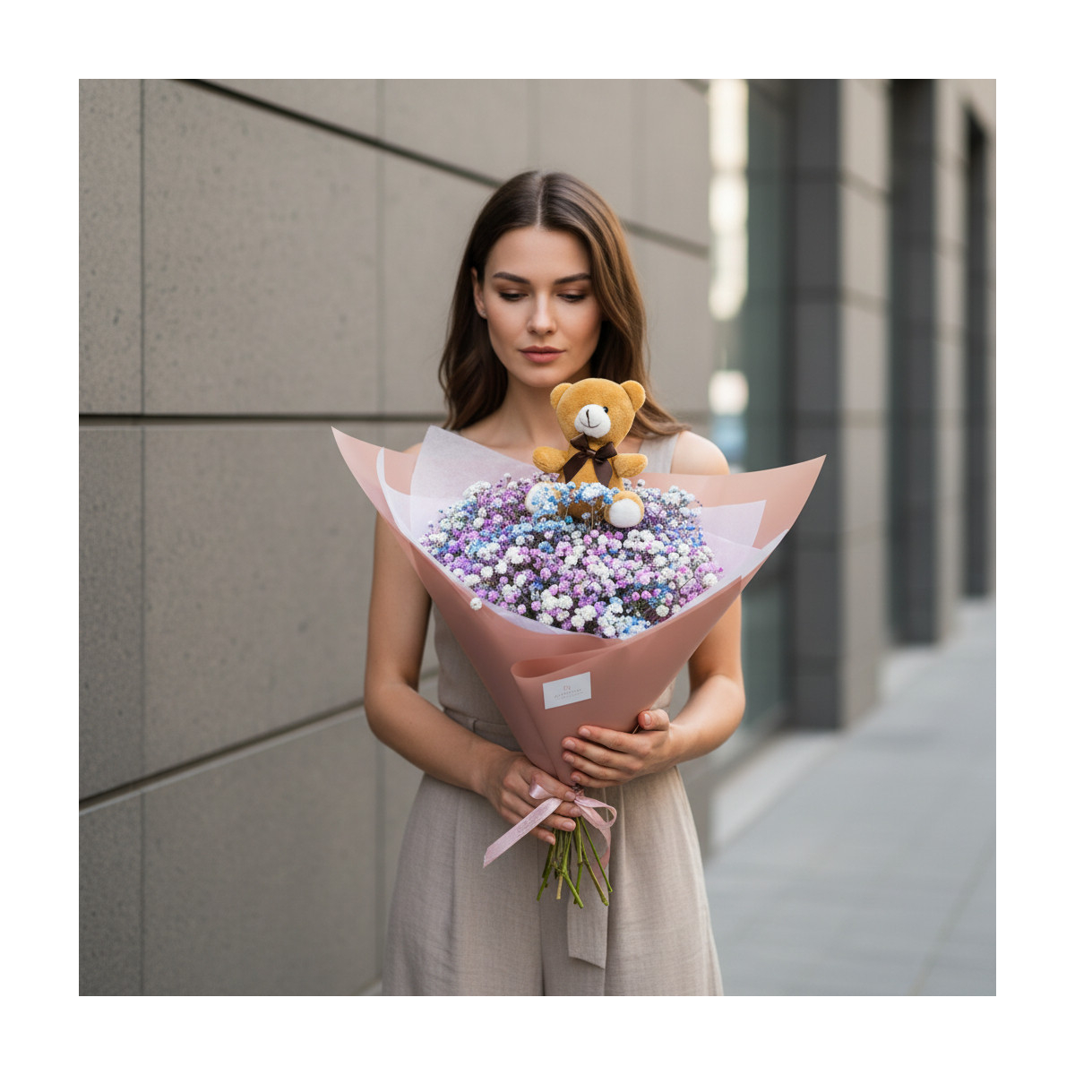 Gėlių puokštė „Švelnus apkabinimas“...