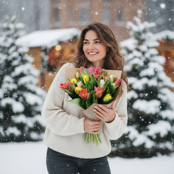 Puokštė "Tulpių Gama" 51 vnt. žiedų, -30%
