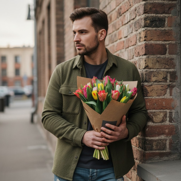 Puokštė "Tulpių Gama" 11 vnt. žiedų, -10%