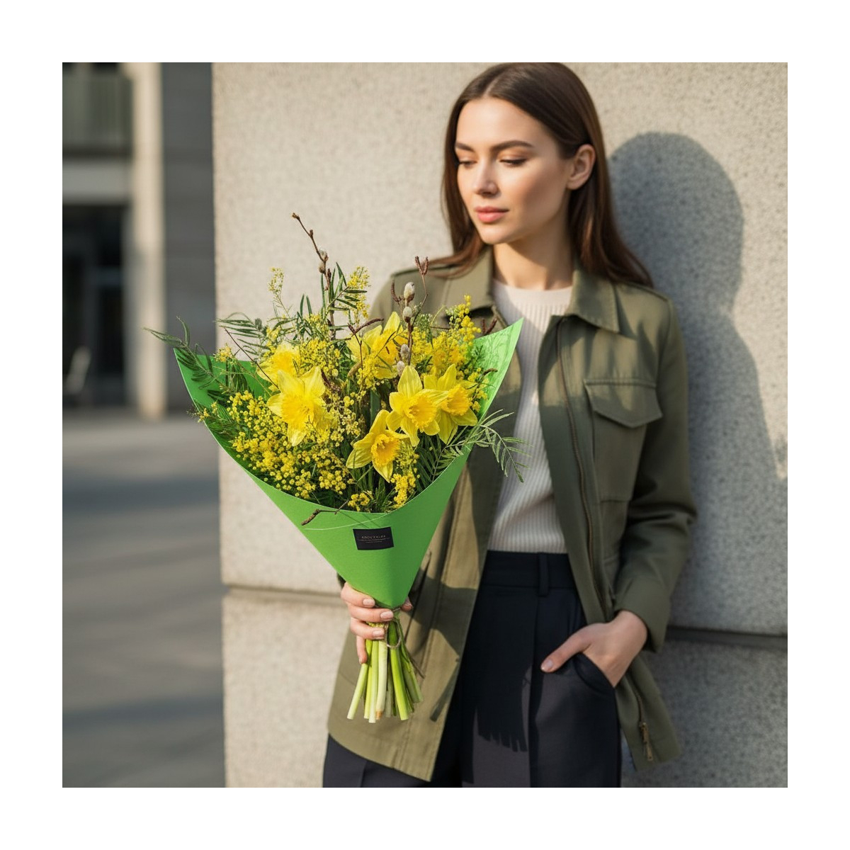 Puokštė "Narcizų flamenko"