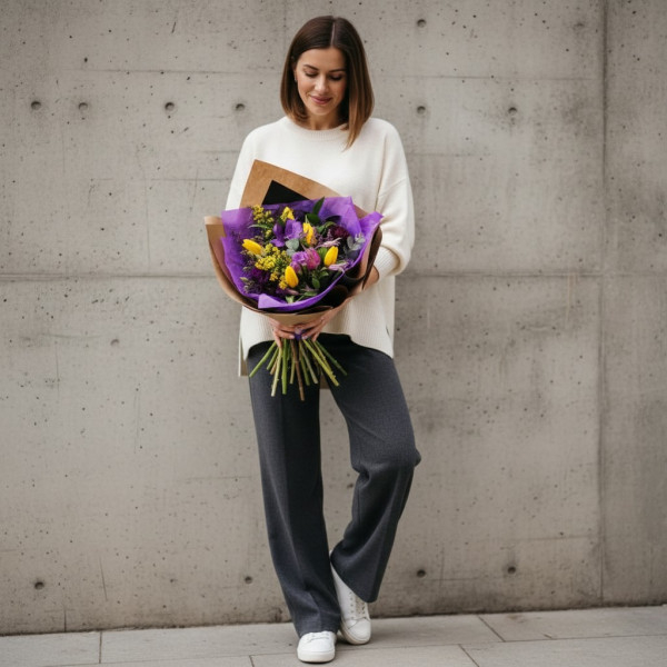 Puokštė "Violetinė Pieva"