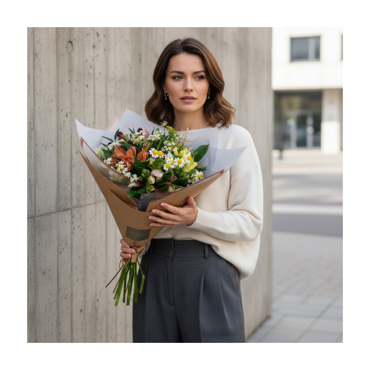 Puokštė "Alstromerijų Vaivorykštė"