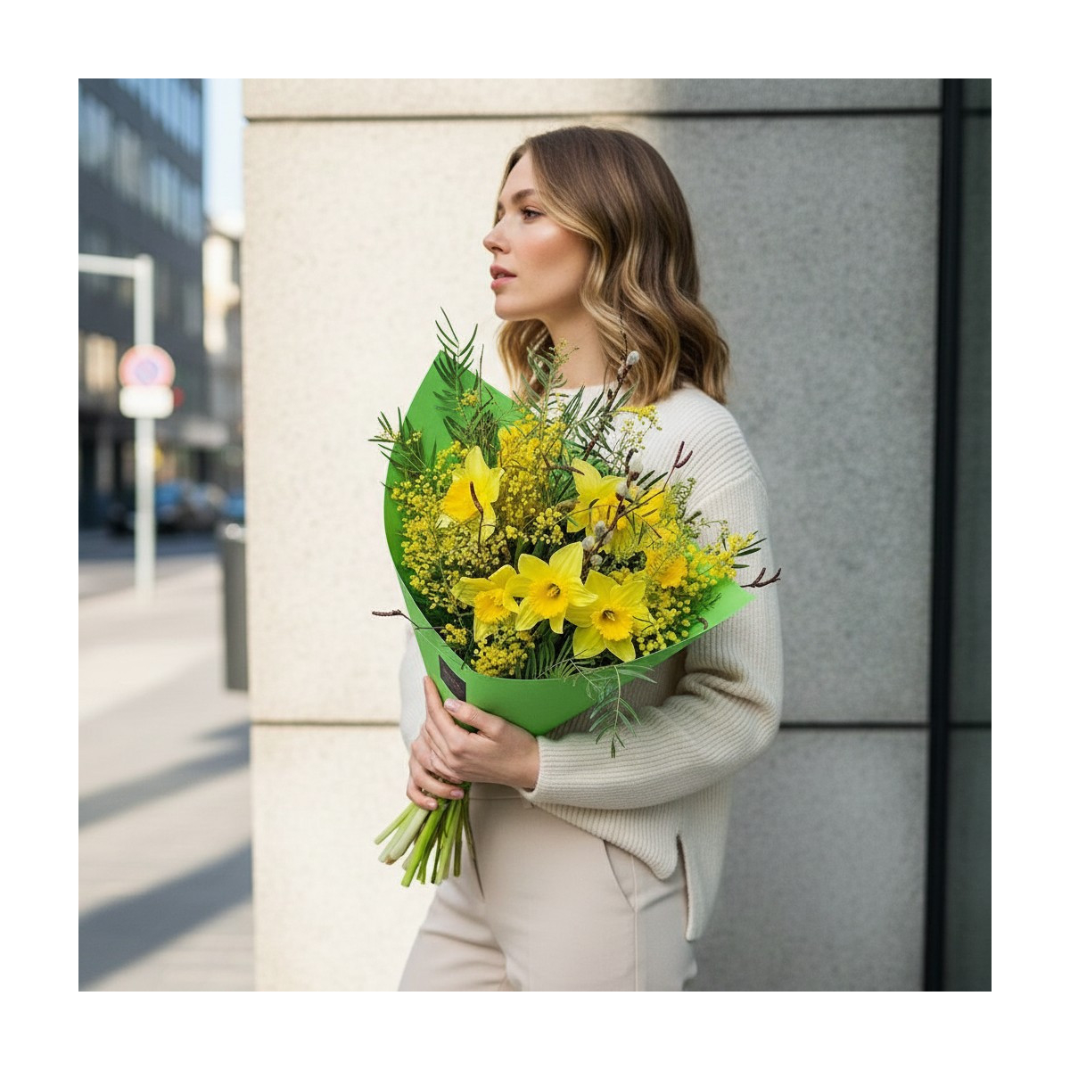 Puokštė "Narcizų flamenko"