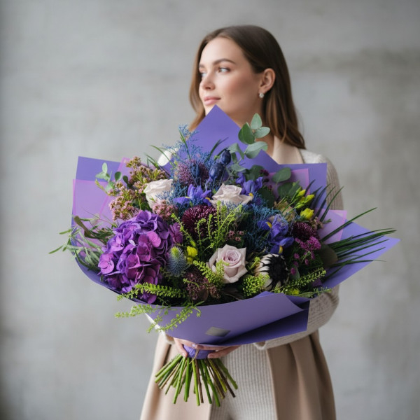 Puokštė "Purpurinis Lietus"