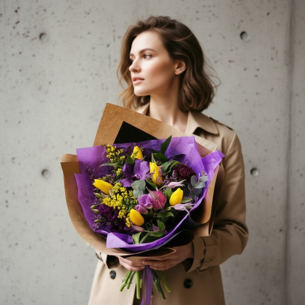 Puokštė "Violetinė Pieva"