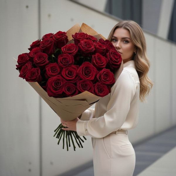 Raudonos Ekvadoro rožės (70...