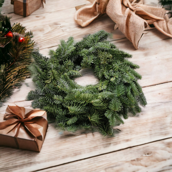 Natūralus kėnio Vainikas 25 cm